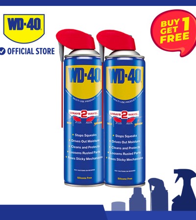 [Buy 1 Get 1] WD-40® Multi-Use Product 382ml SMART STRAW Penetrant & Lubricant Spray Stain Remover