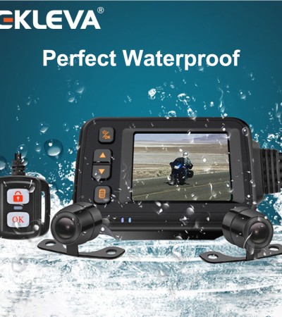 EKLEVA Full Body Waterproof Motorcycle Camera 720P HD Front Rear View Driving Recorder DVR Dash Cam Logger Recorder Box