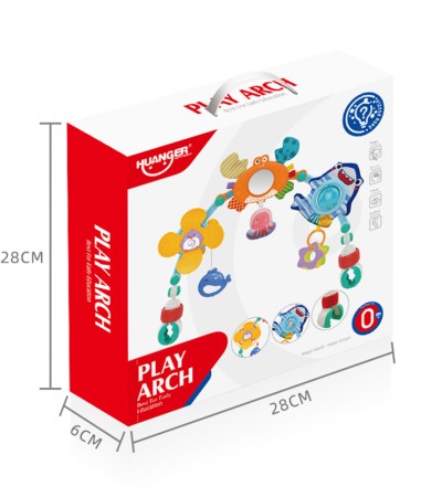 Newborn Baby Toy Crib Mobile, Hanging 0-1 Year Old Car Seat Safety Chair Soothing Infant Toy, Educational Stroller Toy Pendant with 6 Features