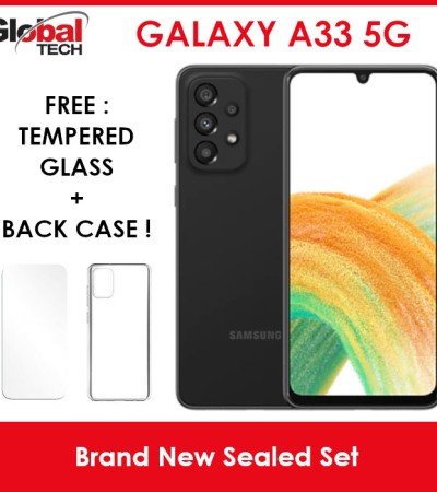 Samsung Galaxy A33 5G 128GB (FREE : TEMPERED GLASS + BACK CASE)