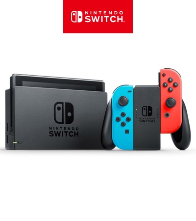 [Nintendo Official Store] Nintendo Switch with Neon Blue and Neon Red Joy‑Con