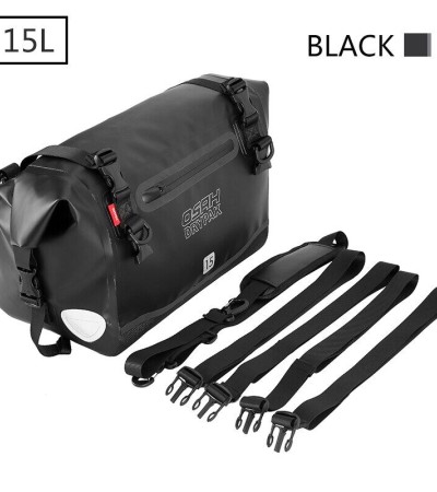 OSAH DRYPAK Motorcycle PVC Tail Bag Motorbike Motocross Waterproof Dry Luggage Outdoor Roll Pack Saddle Rear Seat Bag