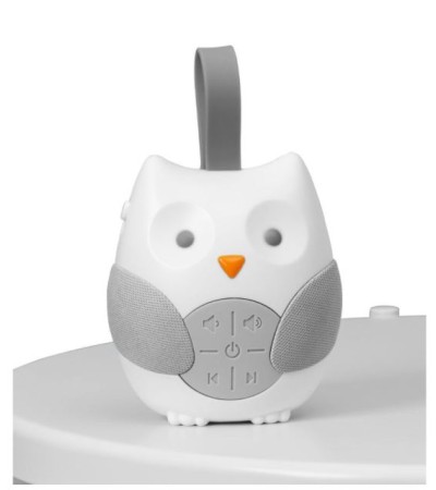 Portable Baby Soother Baby Soother Machine Portable Baby Soother Music Player Owl Shaped Hanging Stroller Sleeping Comfort Calm Sleep (Free 3 
