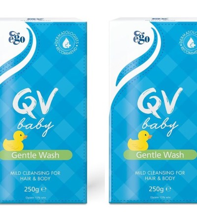 QV Baby Gentle Wash 250ml x2
