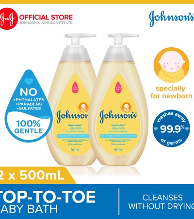 [Bundle of 2] Johnson's Top to Toe Baby Bath 500ml